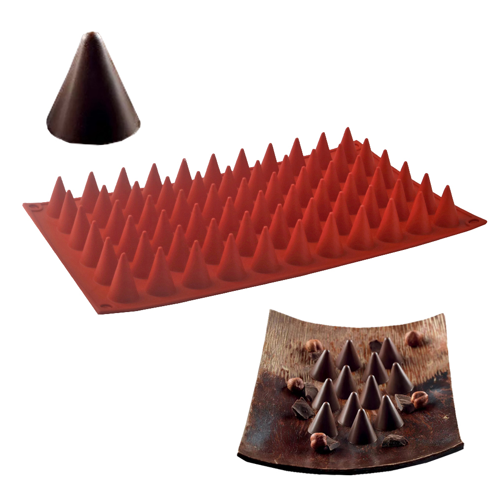 Kitchen Baking Decor - 66-Cells Cone Chocolate Baking Mold Food