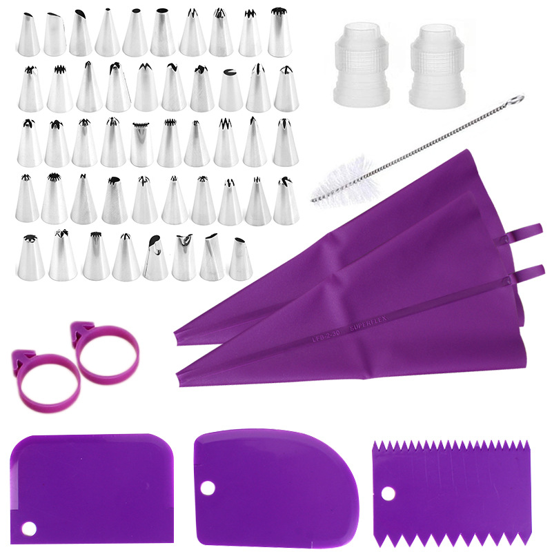 Kitchen Baking Decor - Stainless Steel Cake Decorating Nozzle Piping