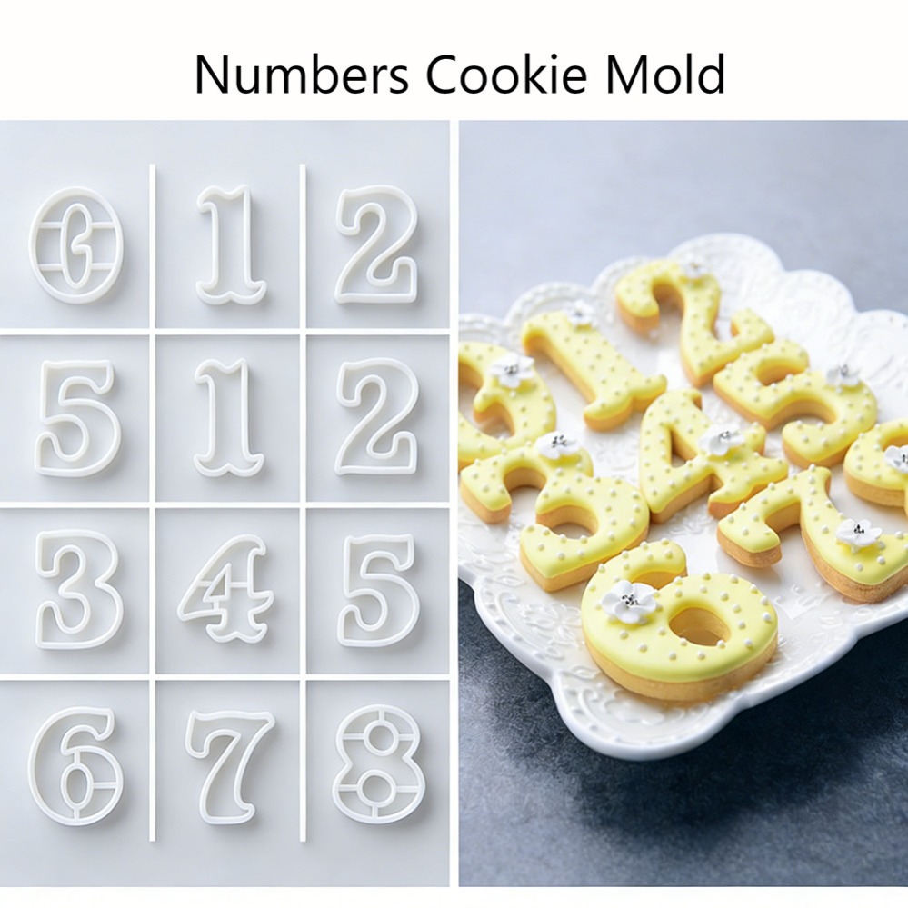 Baking Kitchen Diy - Numbers Cookie Cutters Biscuit Mold Kitchen