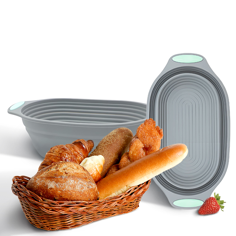 Kitchen Tools In Baking - 1PC Silicone Foldable Banneton Bread Proofing
