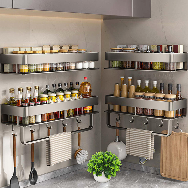 Kitchen Uncle - Aluminum Kitchen Rack Kitchen Shelf Toilet