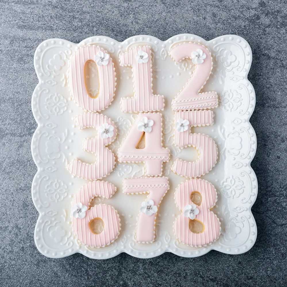 Baking Kitchen Diy - Large Numbers Cookie Cutters Biscuit Mold