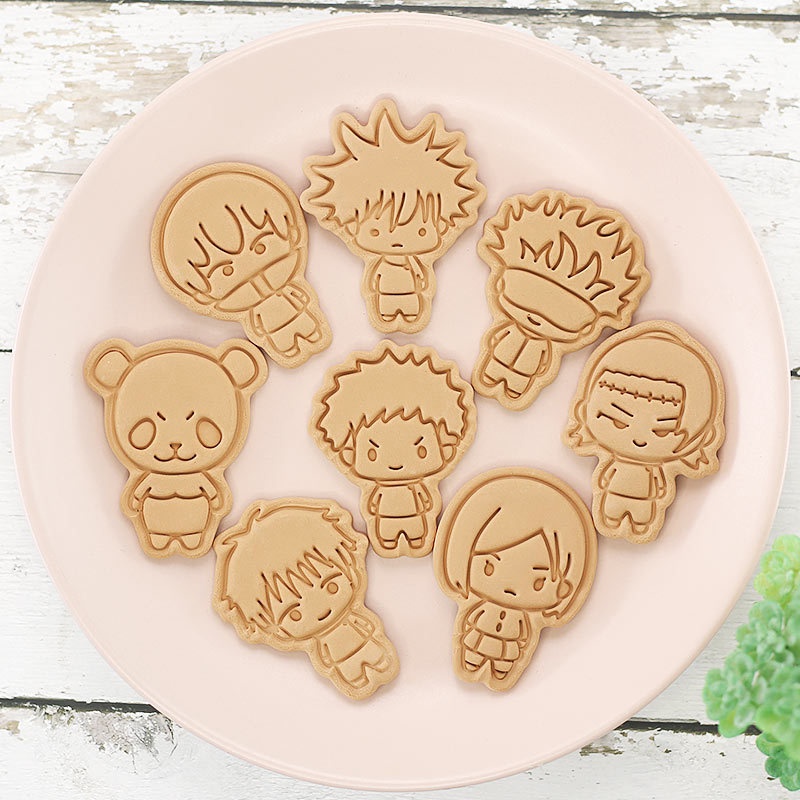 8pcs Jujutsu Kaisen Cake Cooki - Baking Kitchen For Kids ulasan dan harga