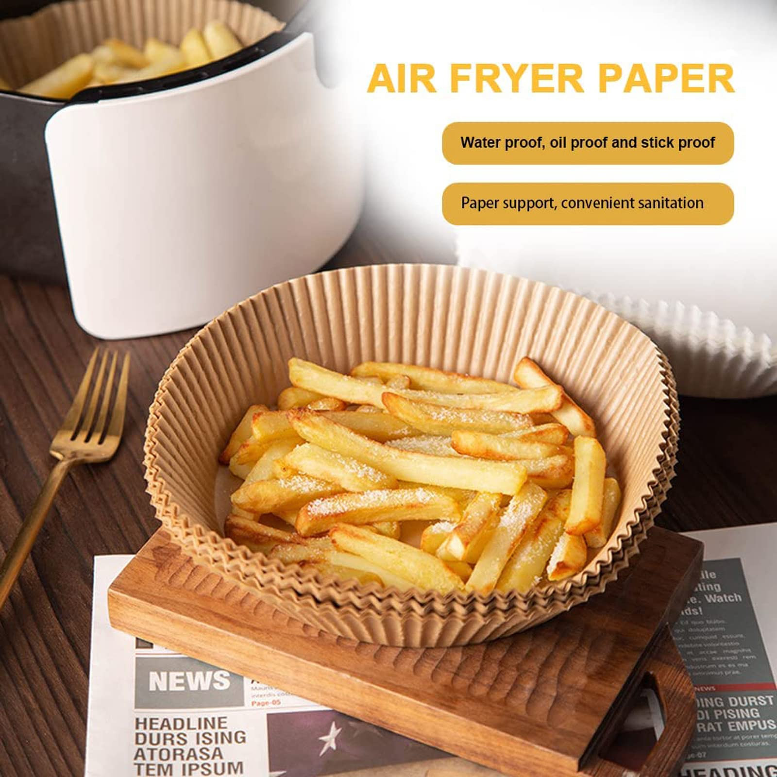 10pc Natural Air Fryer Liners  - Kitchen Grade Baking Sheet ulasan dan harga