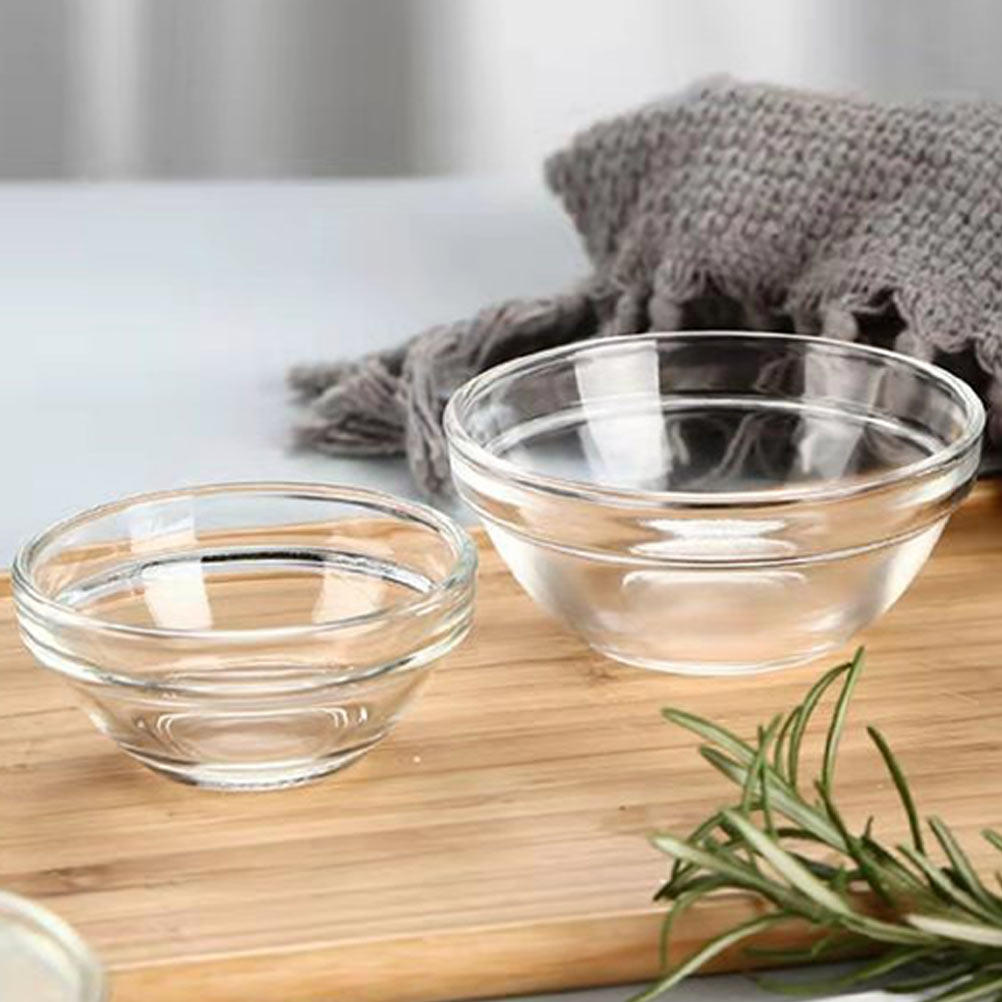 4Pcs Pudding Glass Bowls Jelly - Kitchen Glass Baking Set ulasan dan harga