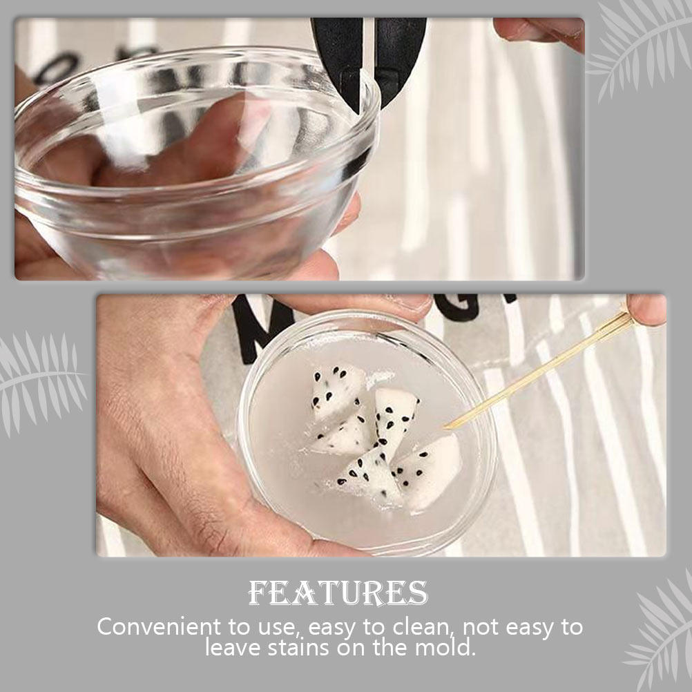 4Pcs Pudding Glass Bowls Jelly - Kitchen Glass Baking Set ulasan dan harga