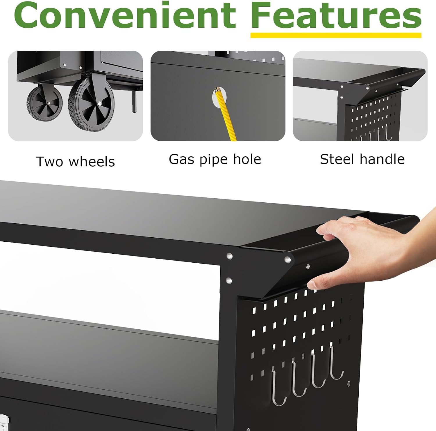 Outdoor Grill Cart Table With  - Kitchen Uncle ulasan dan harga