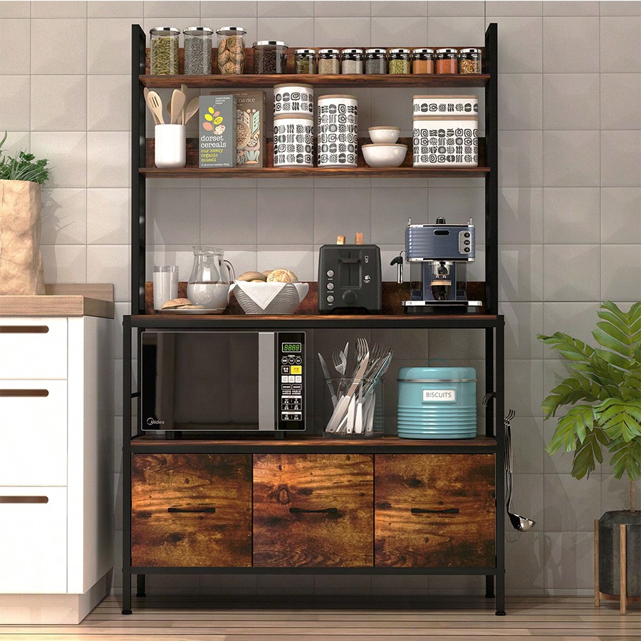 Kitchen Bakers Rack With 3 Bas - Kitchen Baker ulasan dan harga