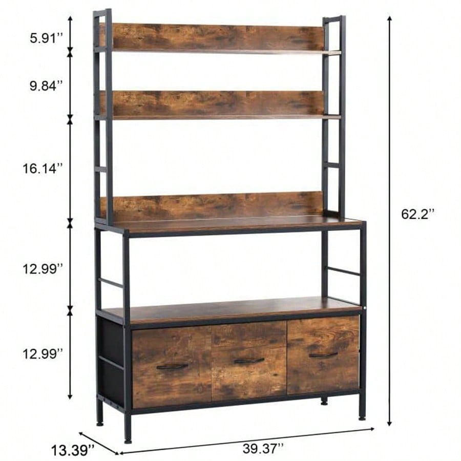 Kitchen Bakers Rack With 3 Bas - Kitchen Baker ulasan dan harga