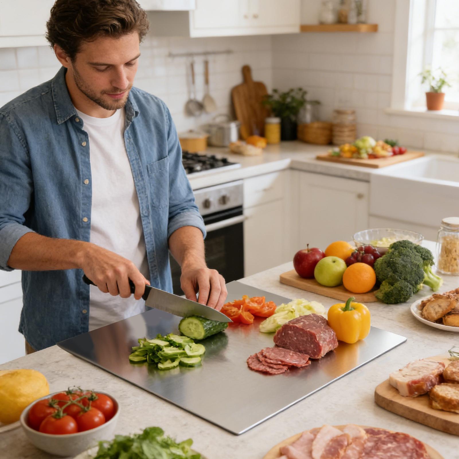 Stainless Steel Cutting Board  - Kitchen Tools In Baking ulasan dan harga