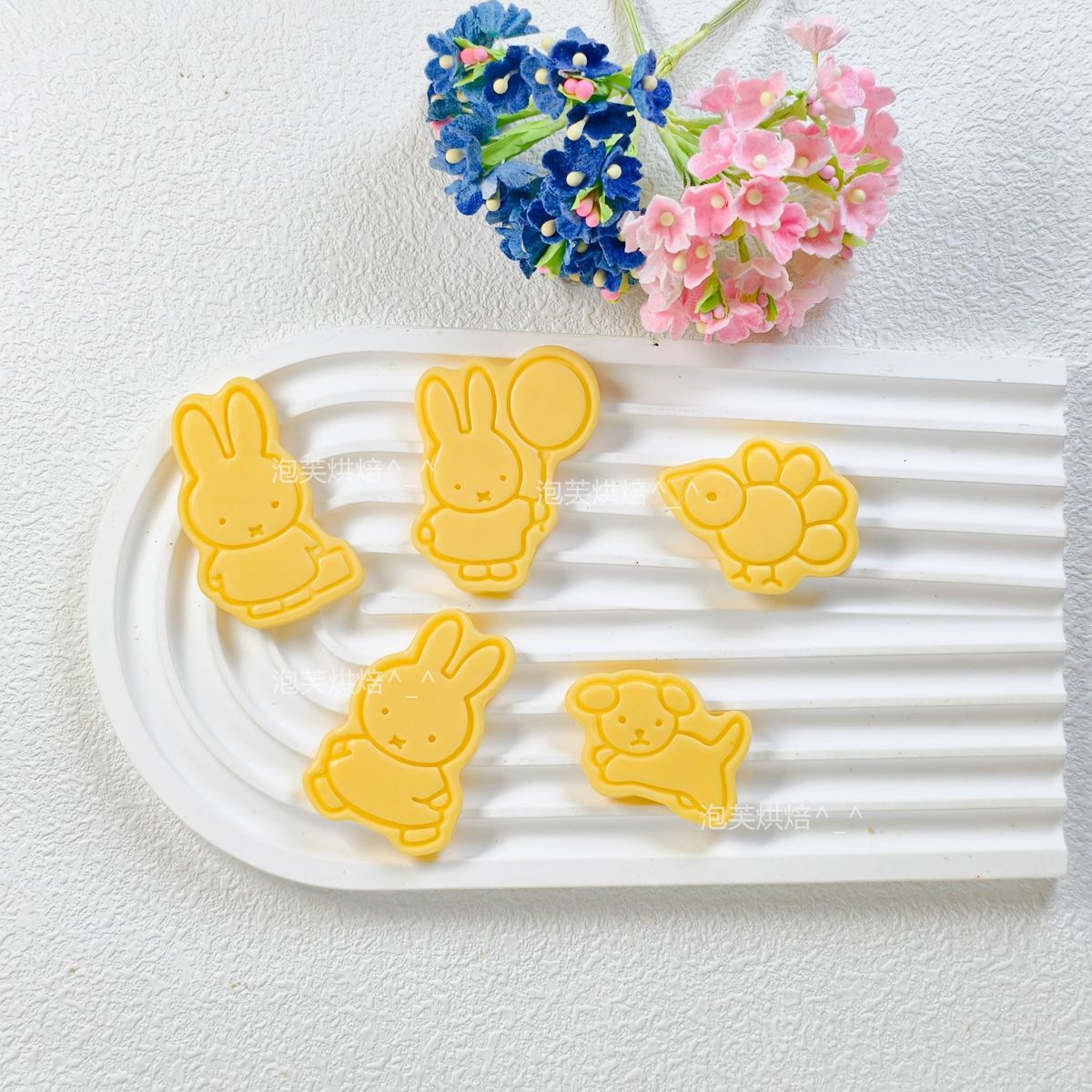 Cute 3D Press Cookie Mold with - Baking Kitchen For Kids ulasan dan harga