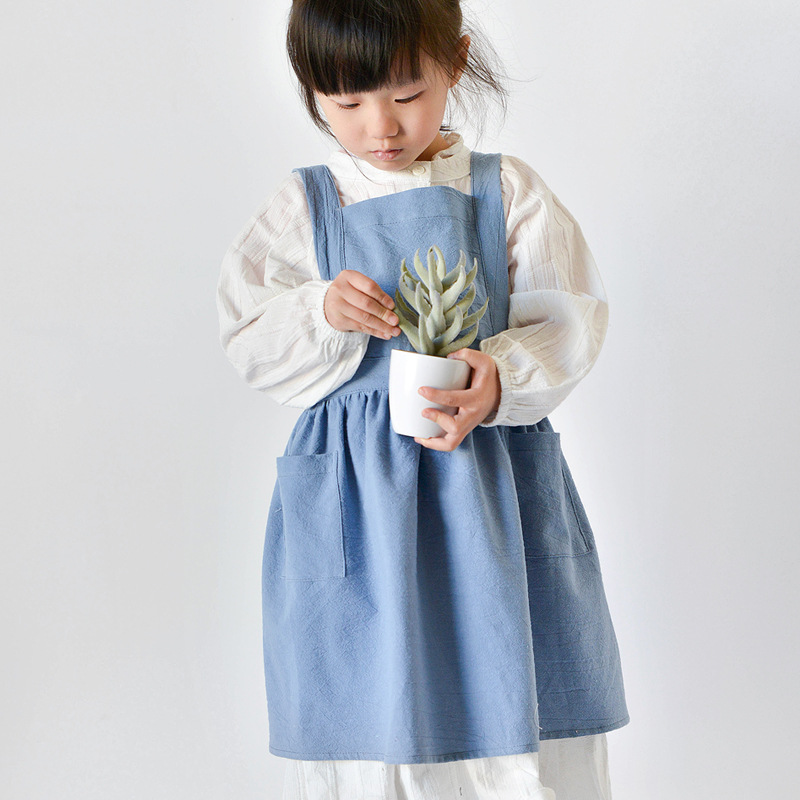 Kids Cotton Apron Dress Parent - Baking Kitchen For Kids ulasan dan harga