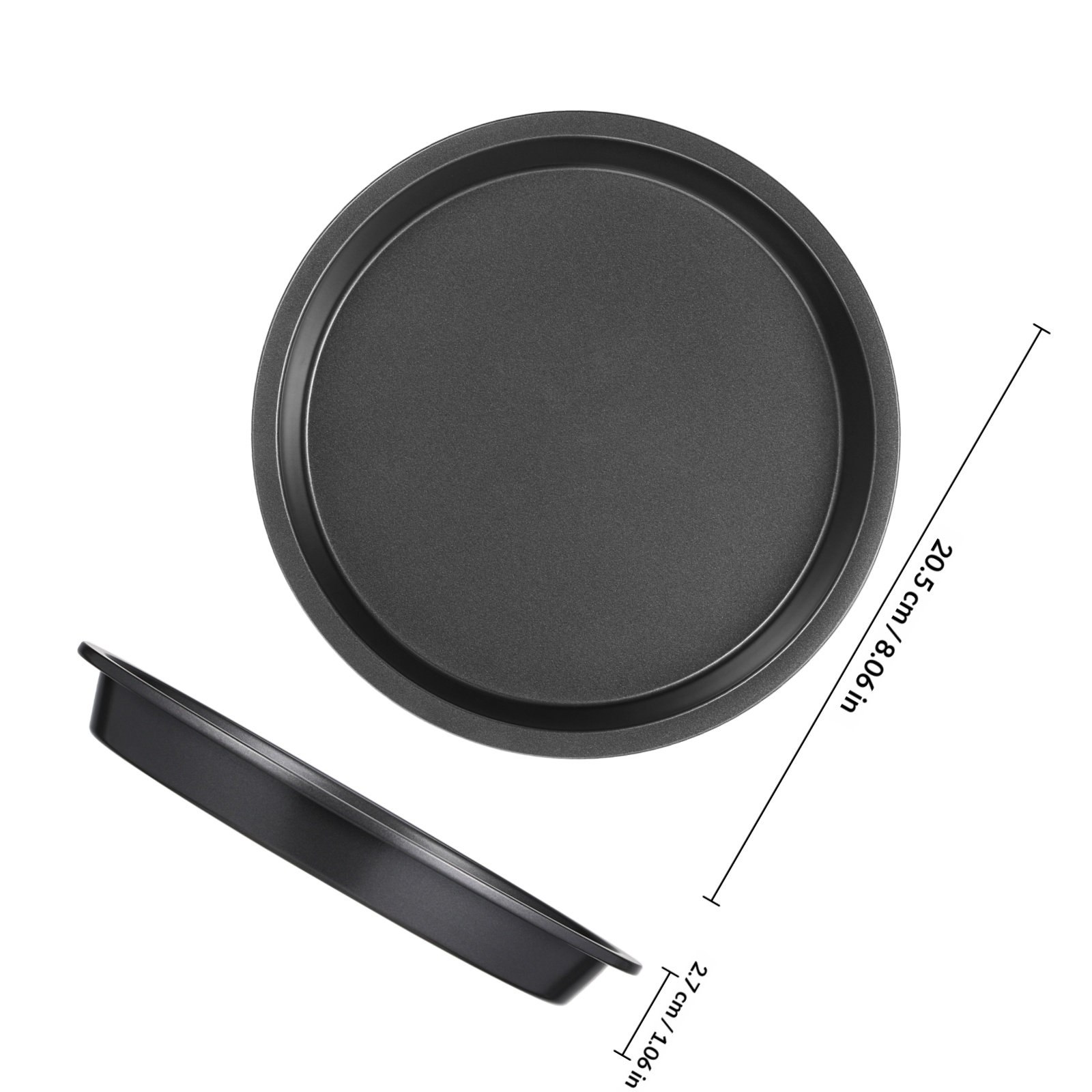 Round Nonstick Pizza Pan Carbo - Kitchen Baking Tray ulasan dan harga