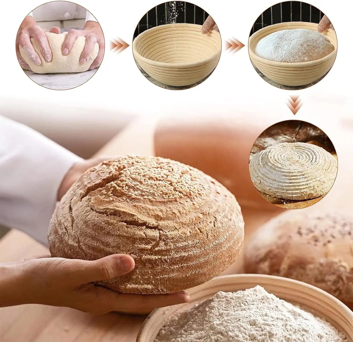 650ml Sourdough Starter Kit Gl - Kitchen Glass Baking Set ulasan dan harga