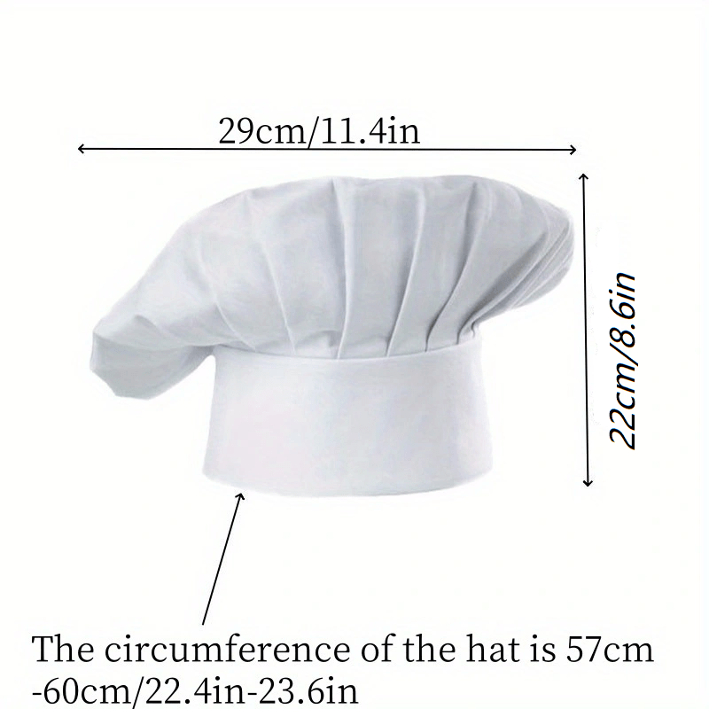 3pcs Chef Hat Adult Adjustable - Kitchen Baker ulasan dan harga