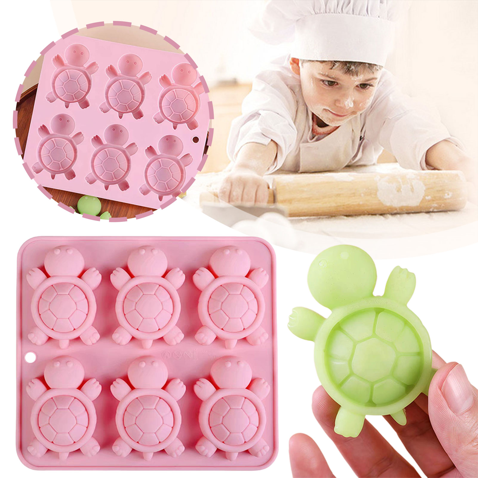 Turtles Ice Tray 3D Tortoises  - Baking Kitchen Diy ulasan dan harga