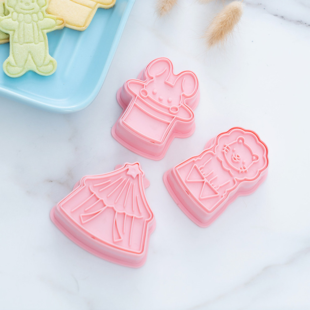 6Pcs Cookie Cutters Plastic Ci - Baking Kitchen Diy ulasan dan harga