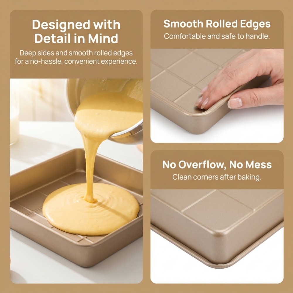 Thick Carbon Steell Sheet Pan  - Kitchen Grade Baking Sheet ulasan dan harga