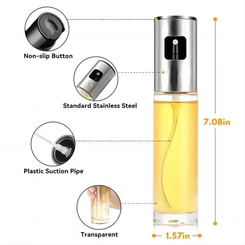 Glass Oil Sprayer for Cooking  - Kitchen Glass Baking Set ulasan dan harga