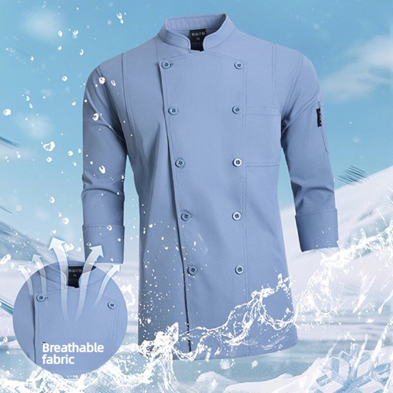 Professional Chef Uniforms Lon - Kitchen Baker ulasan dan harga