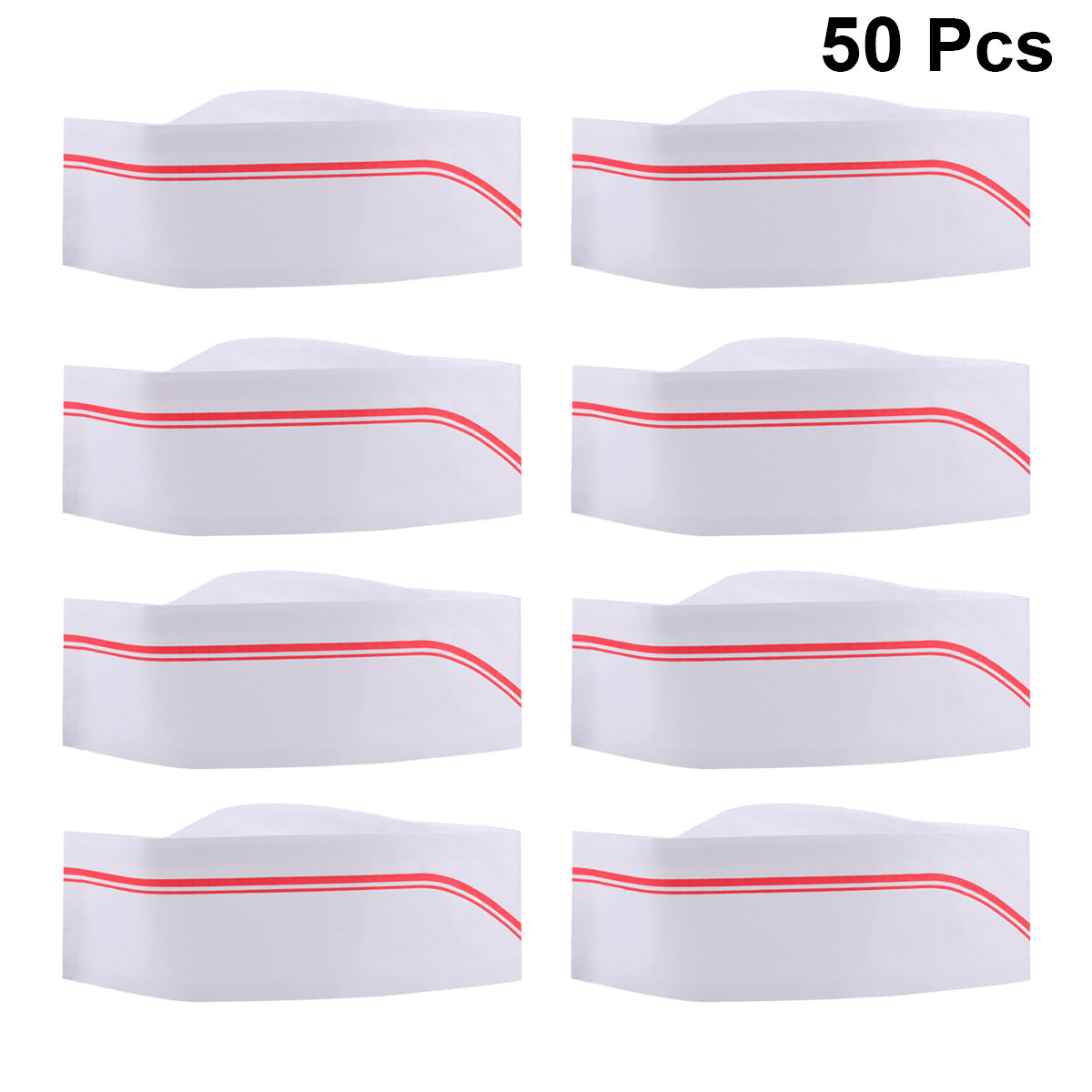 50Pcs Paper Chef Hats Disposab - Kitchen Baker ulasan dan harga