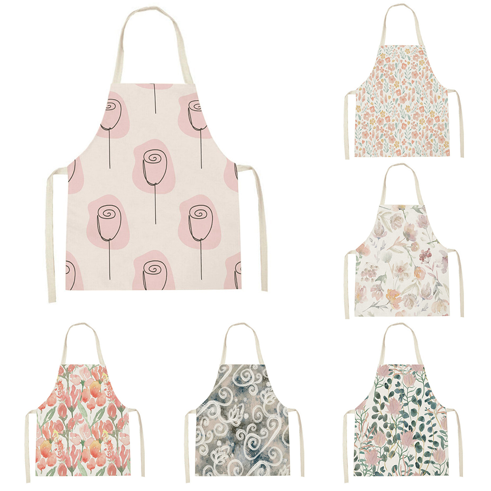 Pink tulip kitchen apron Clean - Baking Kitchen For Kids ulasan dan harga