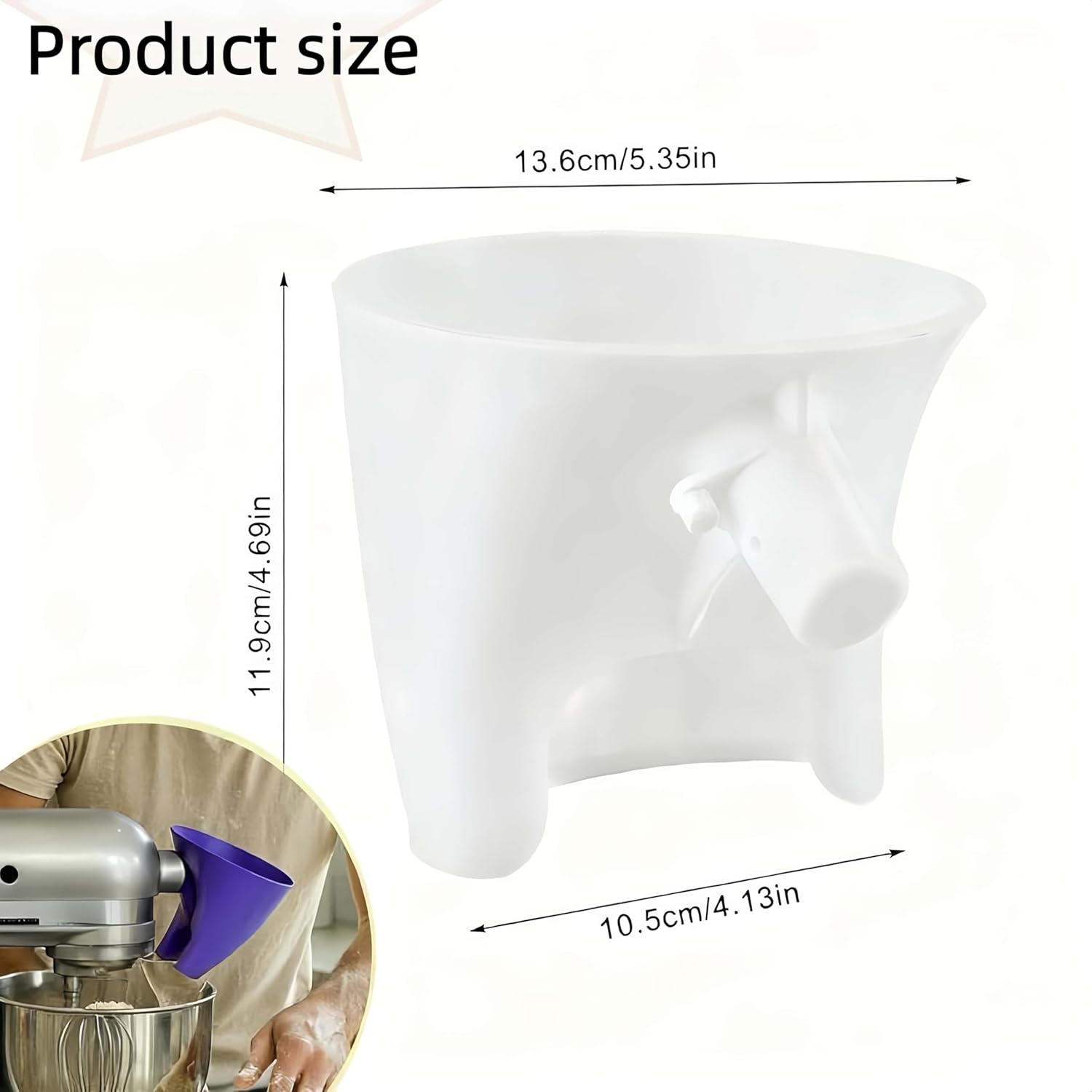 Flour Funne Mixer for Kitchen  - Kitchen Baking Aid ulasan dan harga