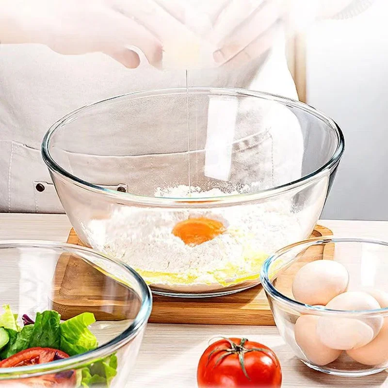 Glass Kitchen Aid Bowl Mixing  - Kitchen Glass Baking Set ulasan dan harga