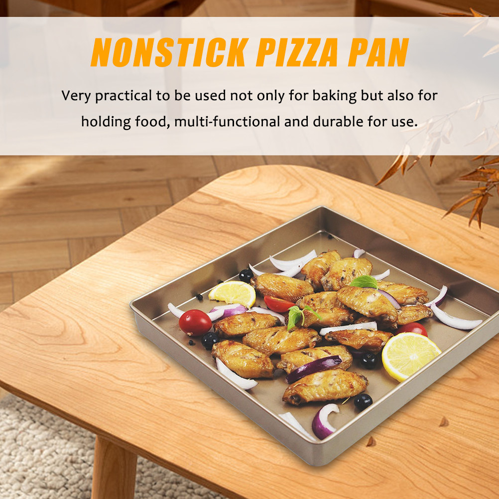 Square Pizza Baking Pan Nonsti - Kitchen Baking Tray ulasan dan harga
