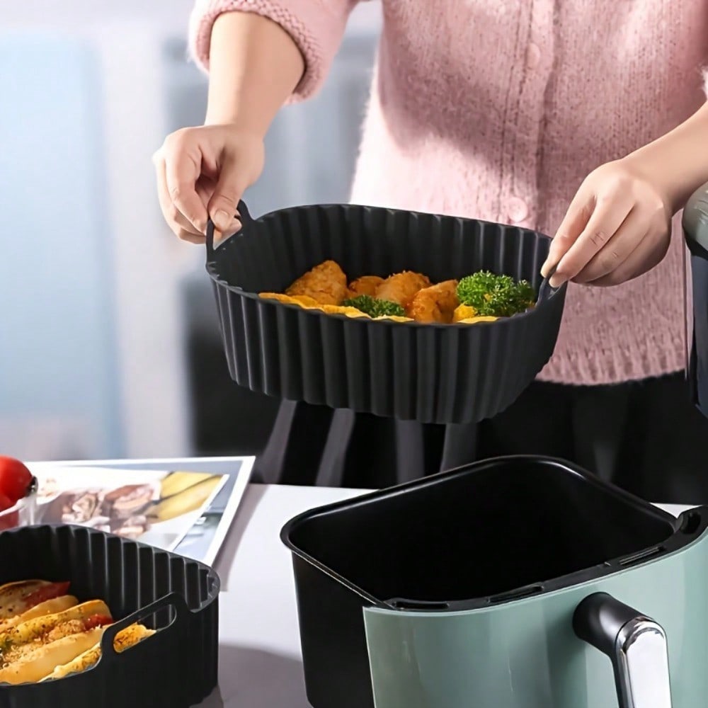 1pc Reusable Silicone Air Frye - Kitchen Baking Tray ulasan dan harga
