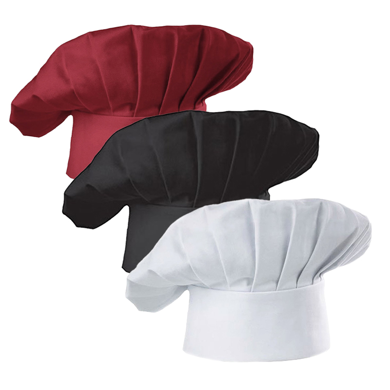 3pcs High22cm Cook Hat White C - Kitchen Baker ulasan dan harga