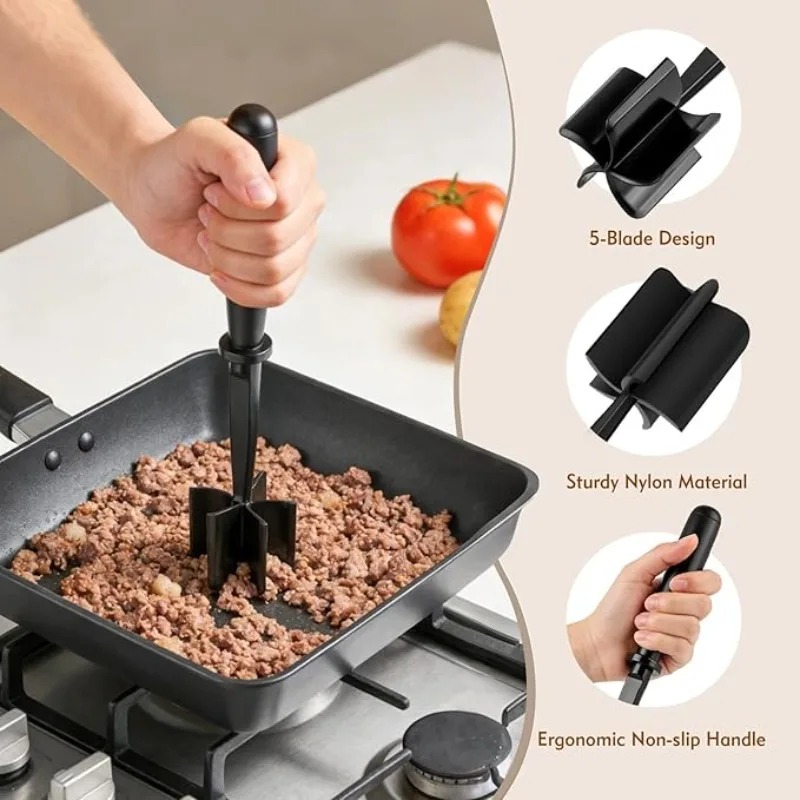 1pc Meat Chopper Handheld Meat - Kitchen Baking Blender ulasan dan harga