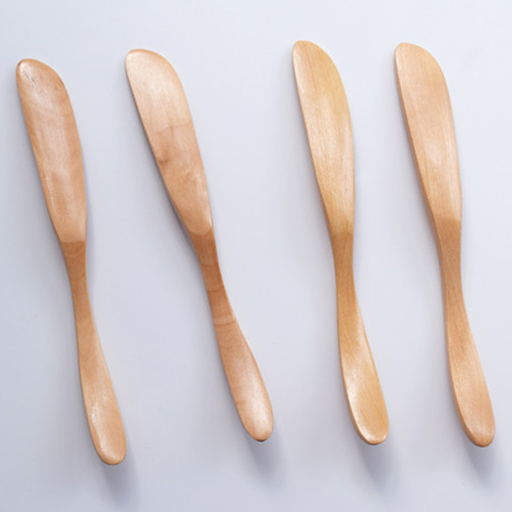 3Pcs Wooden Butter Spreaders N - Kitchen Baking Decor ulasan dan harga