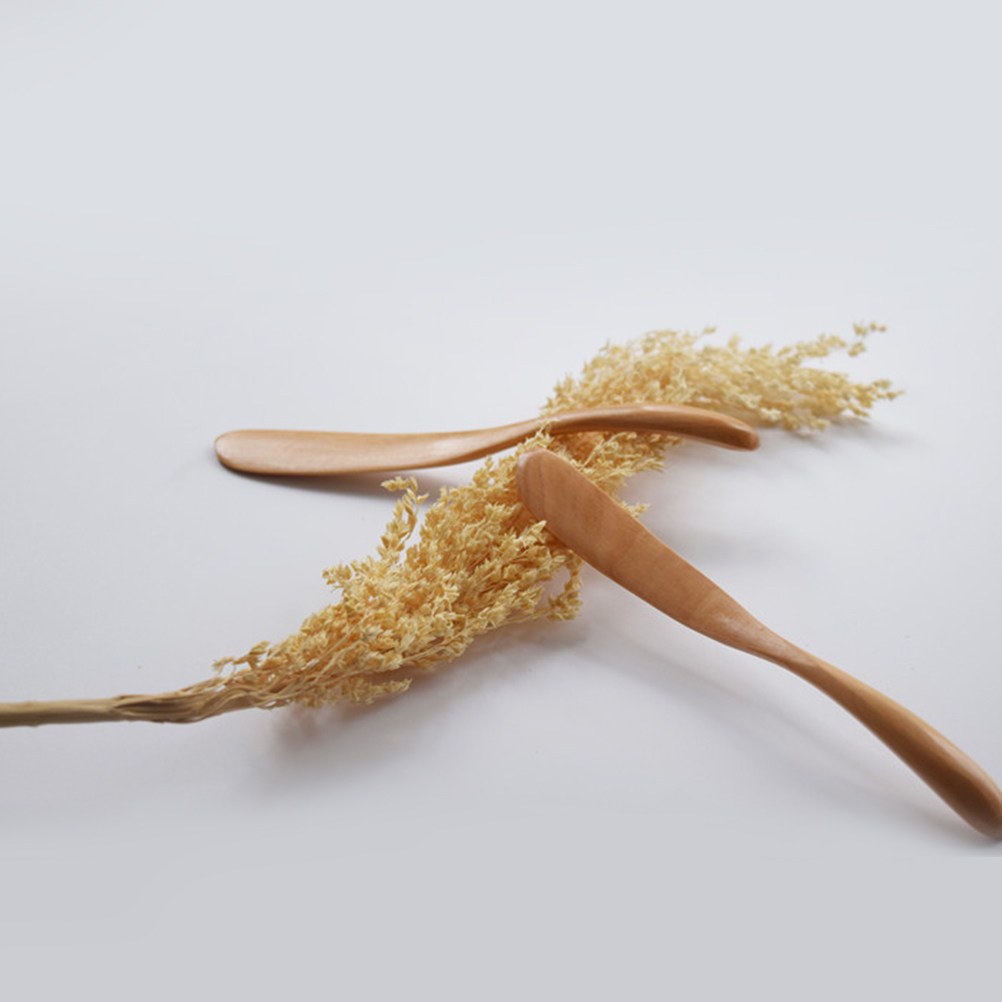 3Pcs Wooden Butter Spreaders N - Kitchen Baking Decor ulasan dan harga