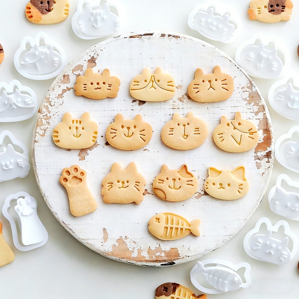 Cute Kitten DIY Stamp Cookie C - Baking Kitchen Diy ulasan dan harga