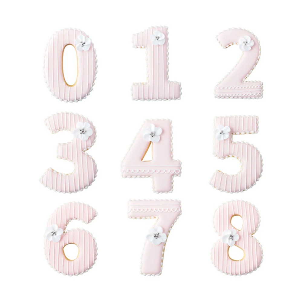 Large Numbers Cookie Cutters B - Baking Kitchen Diy ulasan dan harga