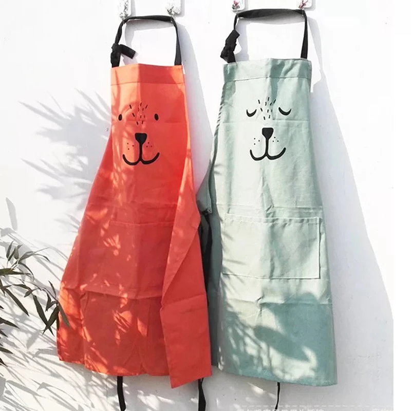 Cartoon Bear Kids Adult Aprons - Baking Kitchen For Kids ulasan dan harga