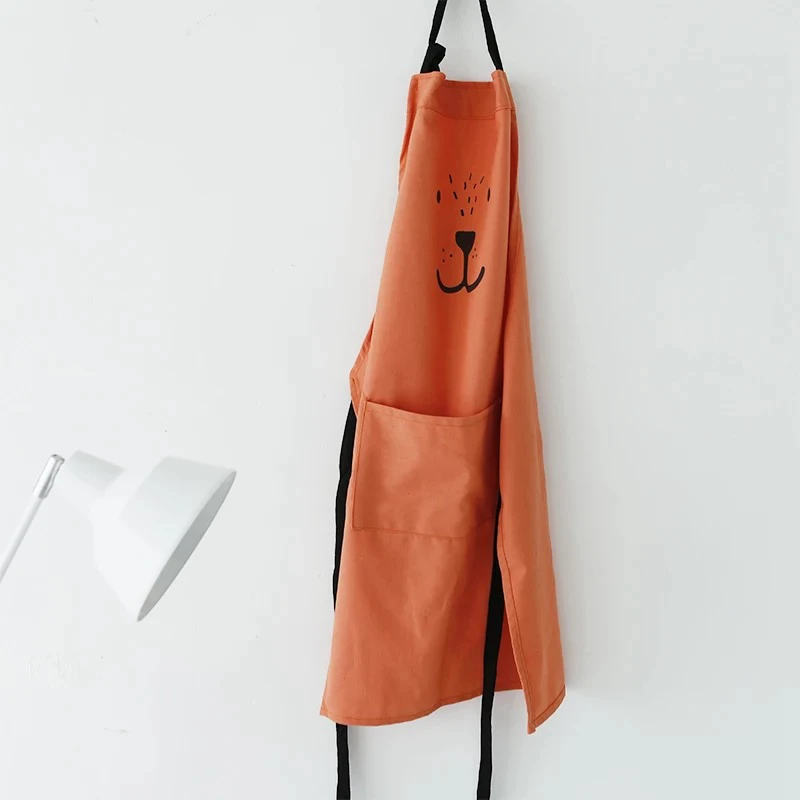Cartoon Bear Kids Adult Aprons - Baking Kitchen For Kids ulasan dan harga