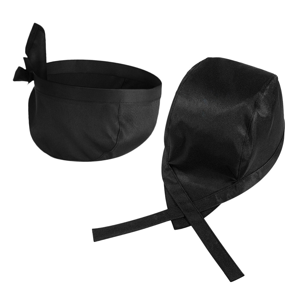 2Pcs Chef Hat Turban Style Sof - Kitchen Baker ulasan dan harga