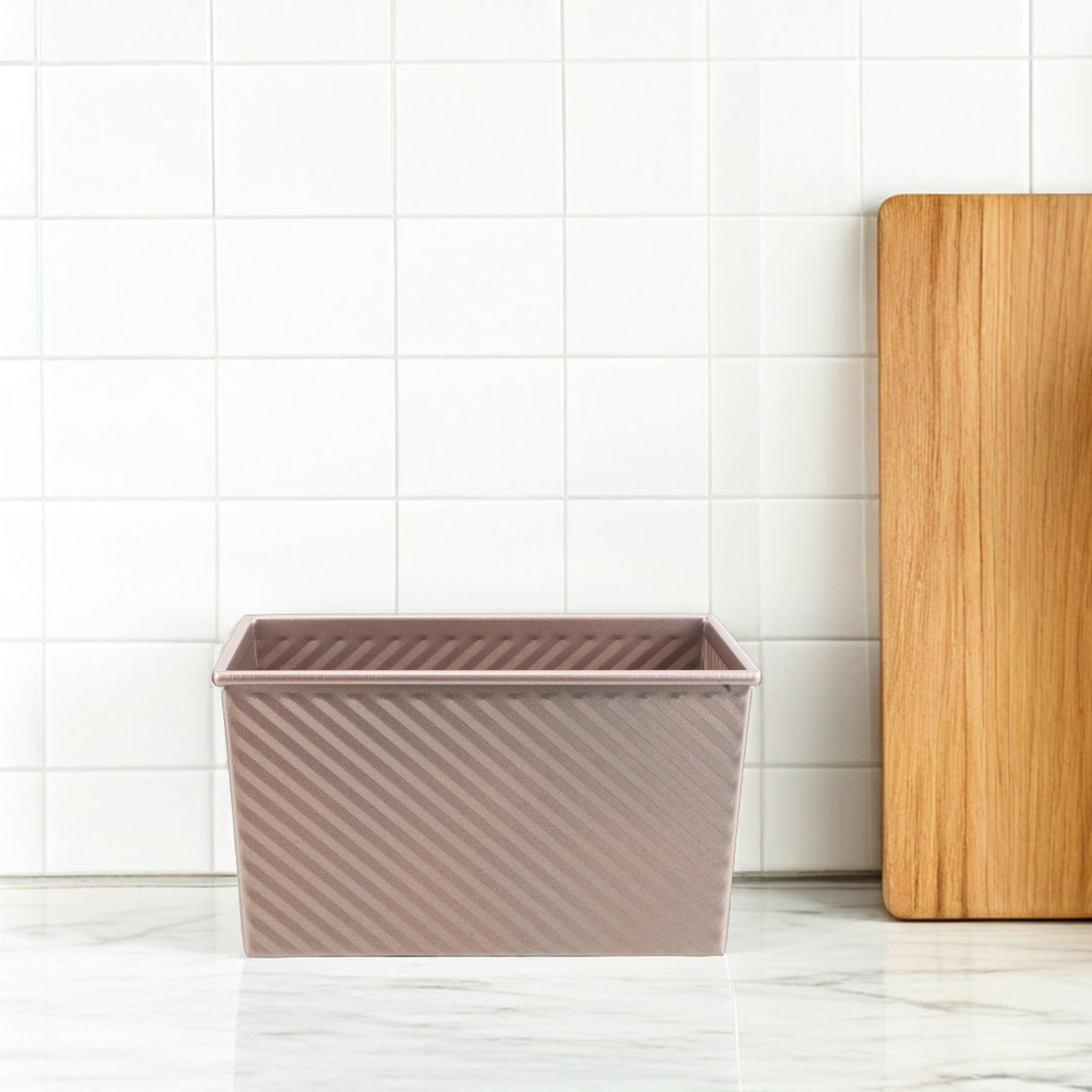 Non-Stick Rectangular Toast Pa - Kitchen Baking Tray ulasan dan harga