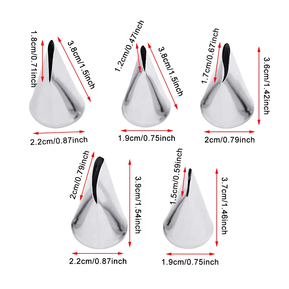 5pcs Flower Tulips Rose Nozzle - Kitchen Baking Decor ulasan dan harga