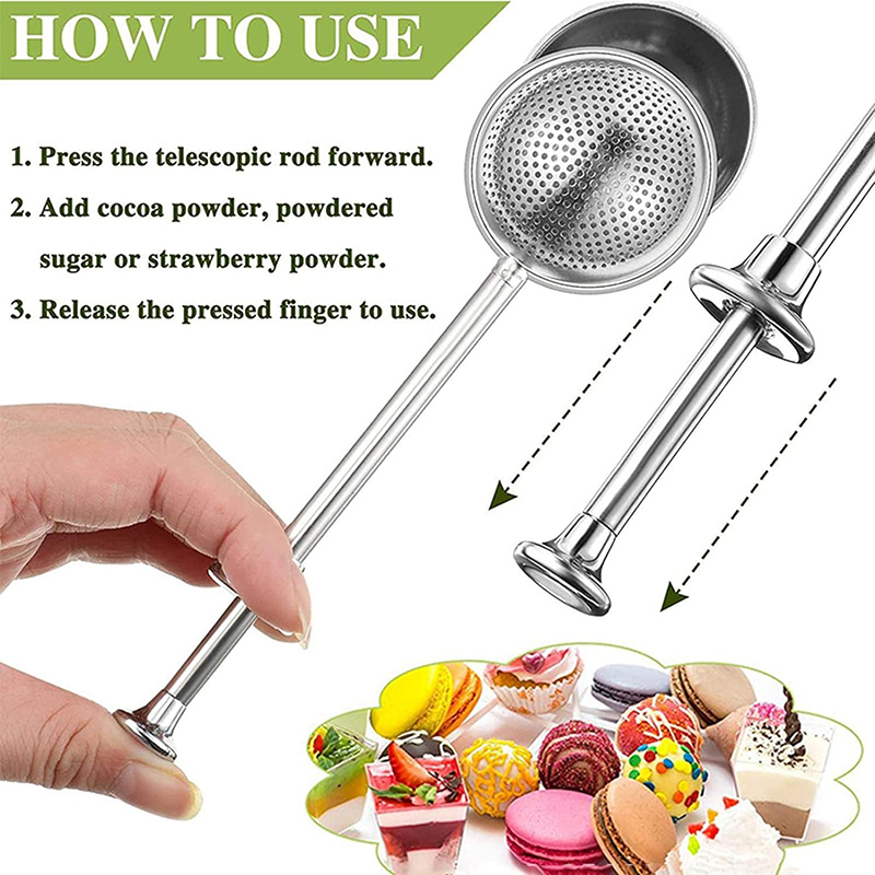 Stainless Steel Flour Powder F - Kitchen Baker ulasan dan harga
