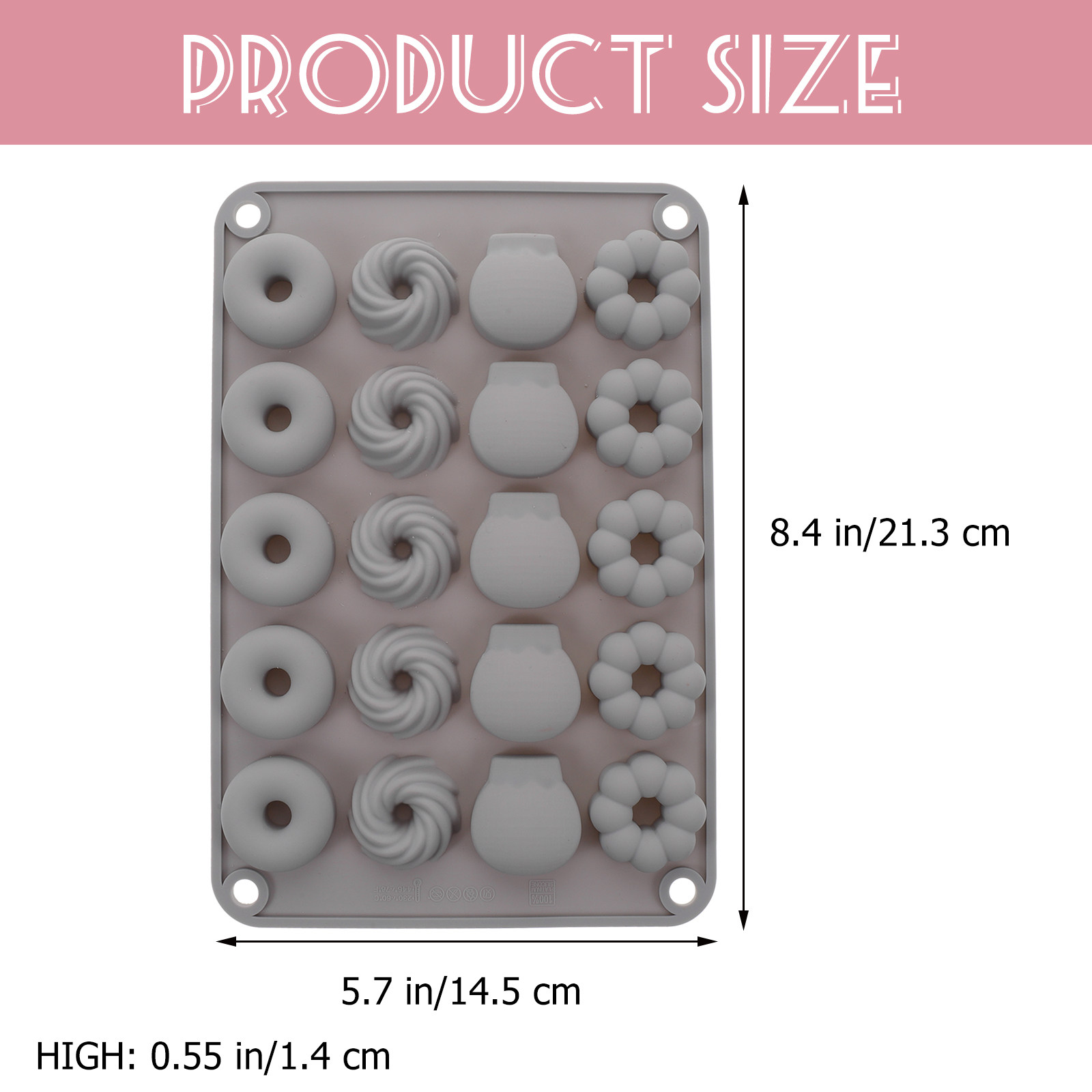 Mini Chocolate Donut Silicone  - Baking Kitchen Diy ulasan dan harga