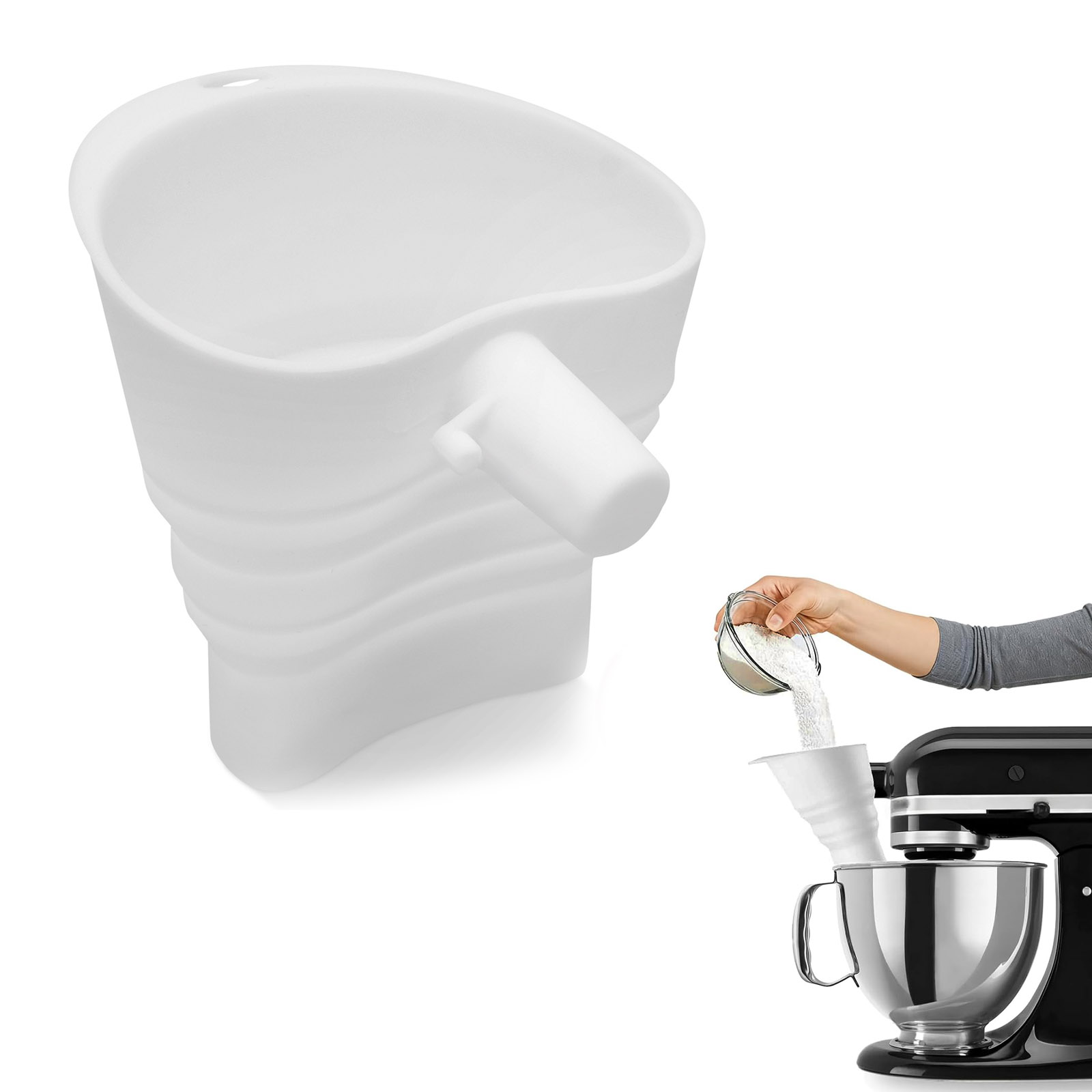 Silicone Flour Funnel for Kitc - Kitchen Baking Aid ulasan dan harga