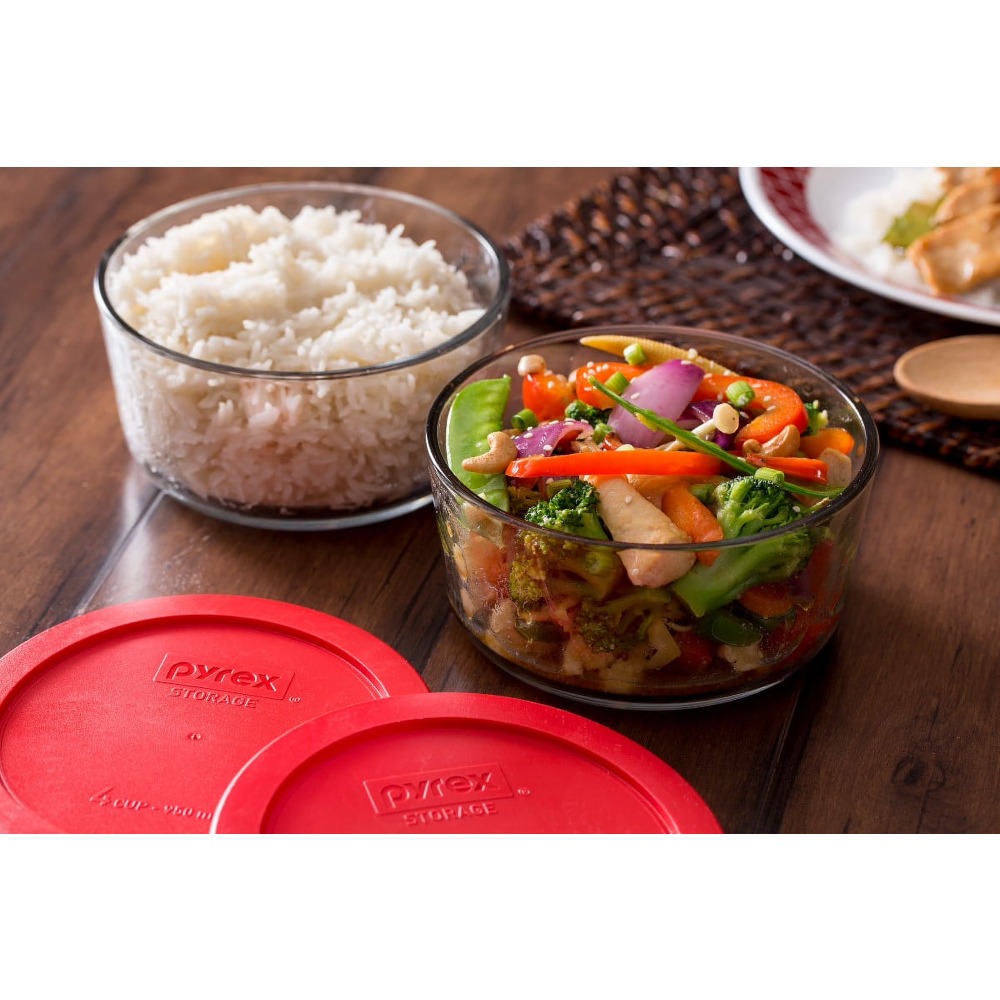 Glass Food Storage Container S - Kitchen Glass Baking Set ulasan dan harga